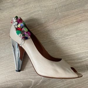 Lanvin summer 2009 beaded mirrored high heels